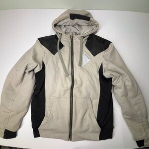 AGVSport Armored Zip Up Motorcycle Jacket Hoodie Padded Reflective Size Small